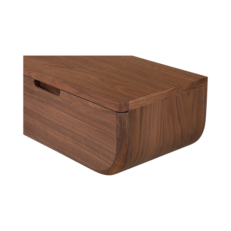 HETTIE FLOATING NIGHTSTAND DARK BROWN