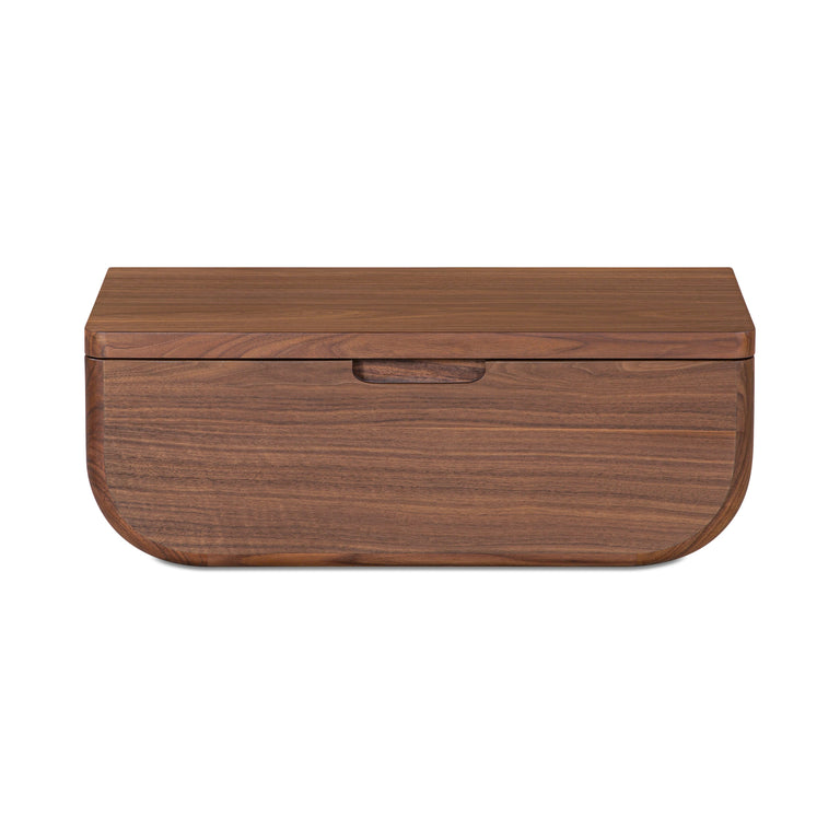 HETTIE FLOATING NIGHTSTAND DARK BROWN