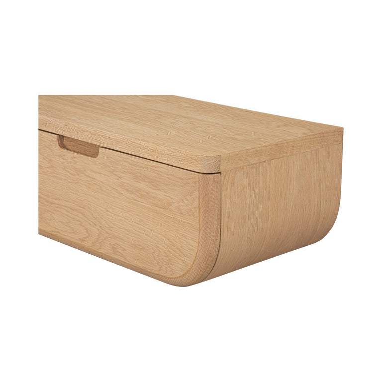 HETTIE FLOATING NIGHTSTAND DARK BROWN