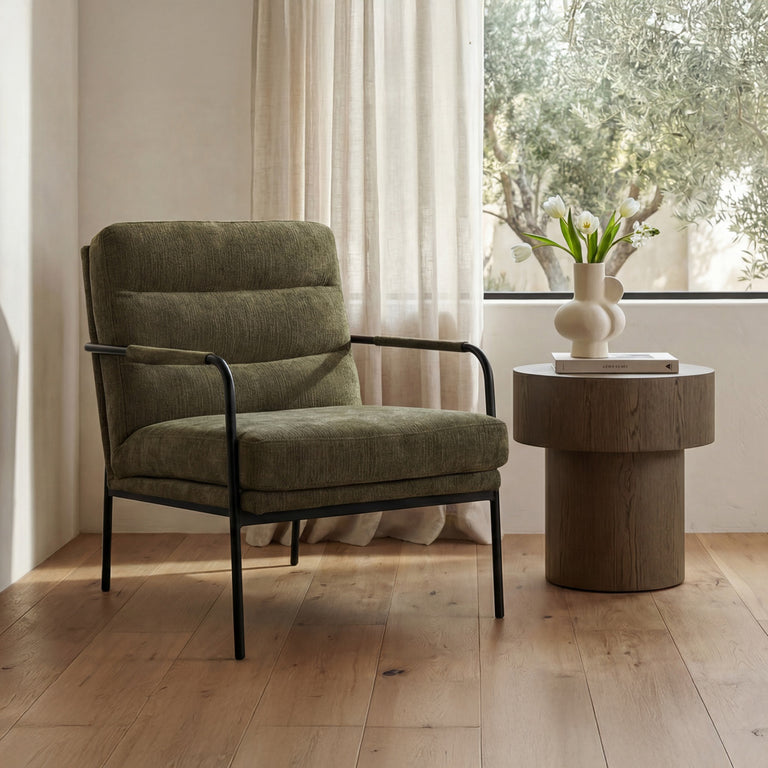 COREY SIDE TABLE DARK BROWN