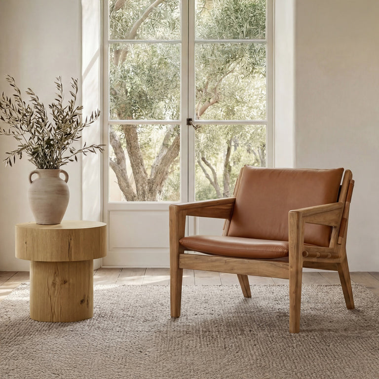 COREY SIDE TABLE DARK BROWN