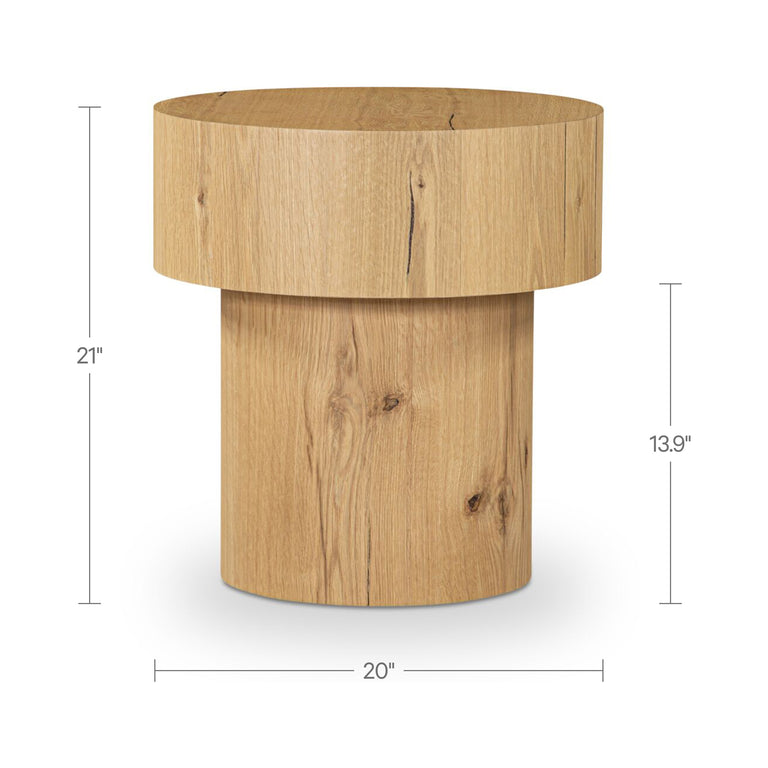 COREY SIDE TABLE DARK BROWN