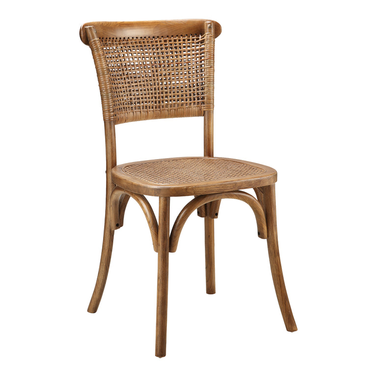 CHURCHILL DINING CHAIR LIGHT BROWN - SET OF TWO