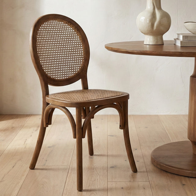 RIVALTO DINING CHAIR BROWN - SET OF TWO