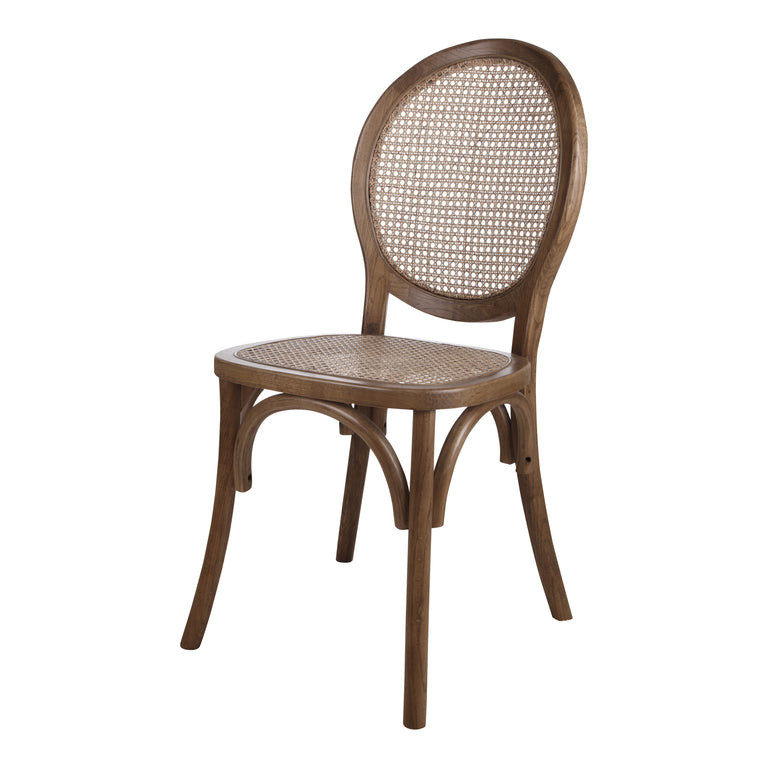 RIVALTO DINING CHAIR BROWN - SET OF TWO