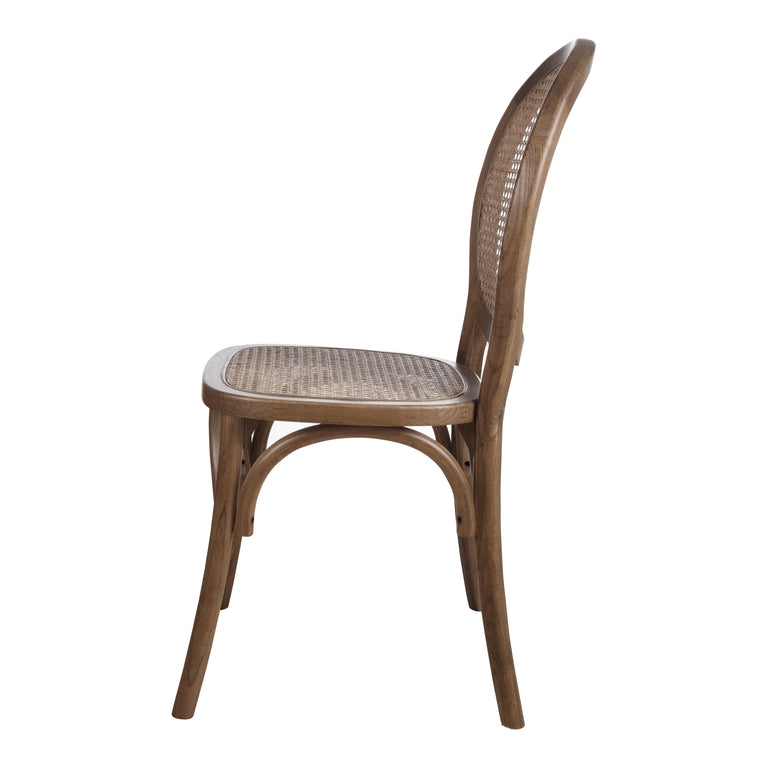 RIVALTO DINING CHAIR BROWN - SET OF TWO