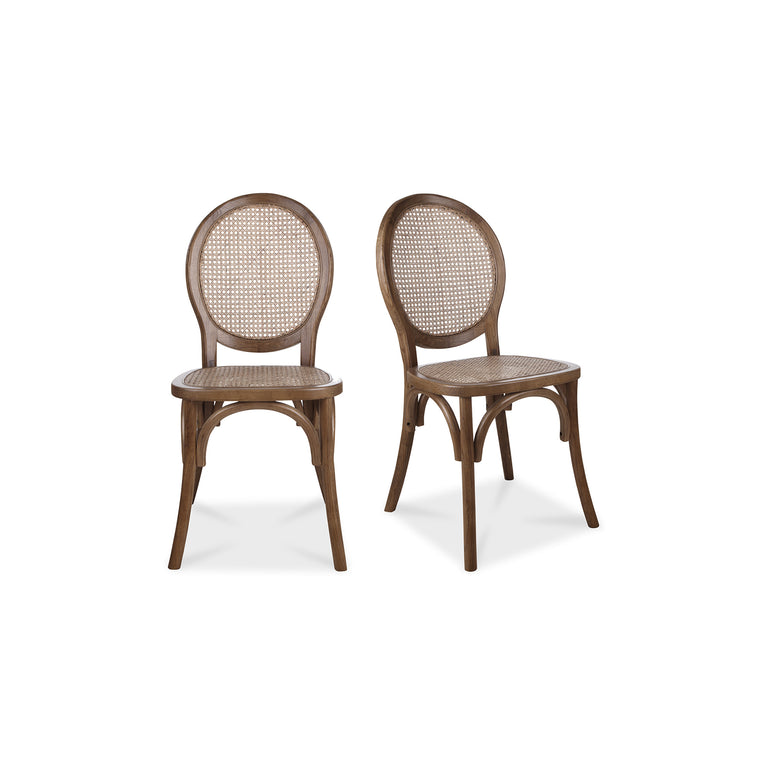 RIVALTO DINING CHAIR BROWN - SET OF TWO