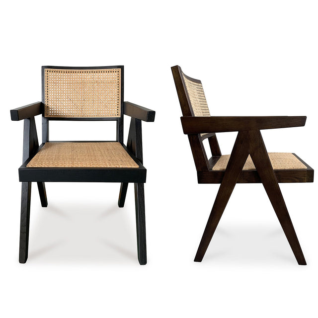 TAKASHI CHAIR DARK BROWN - SET OF TWO