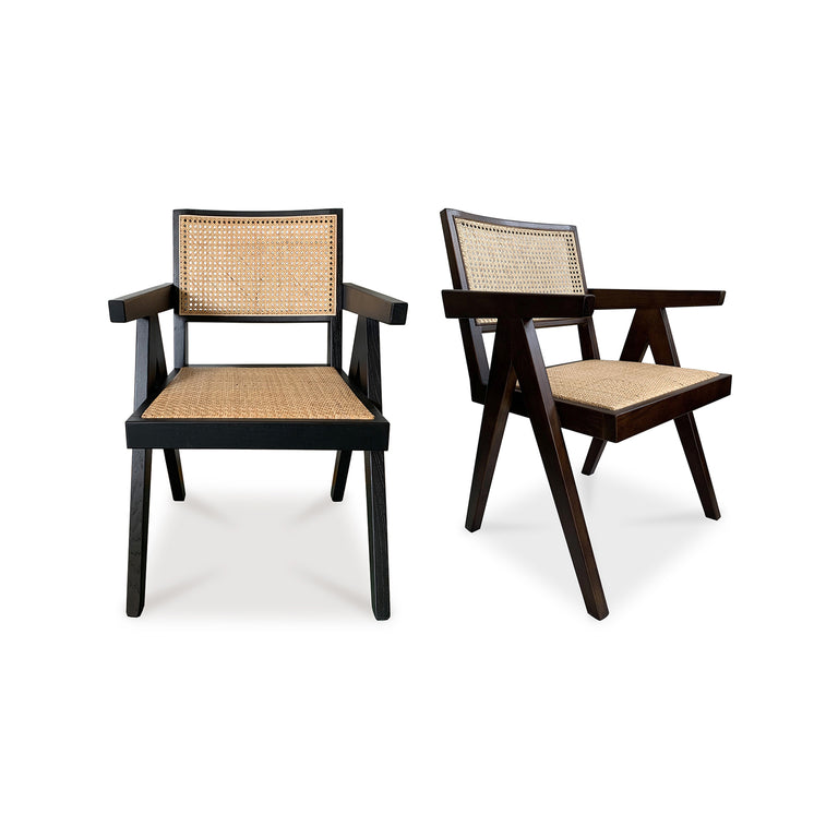 TAKASHI CHAIR DARK BROWN - SET OF TWO