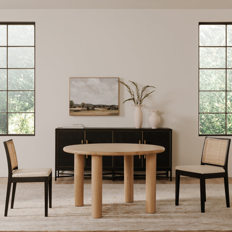 ORVILLE DINING CHAIR BLACK - SET OF TWO