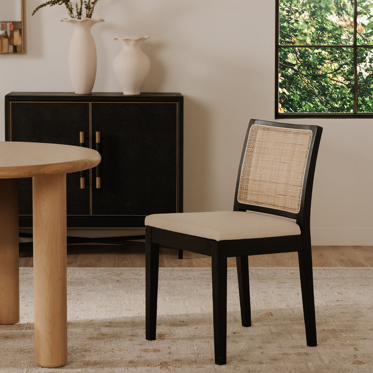 ORVILLE DINING CHAIR BLACK - SET OF TWO
