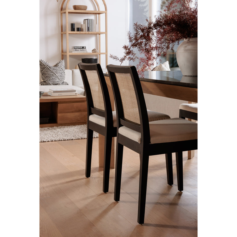 ORVILLE DINING CHAIR BLACK - SET OF TWO