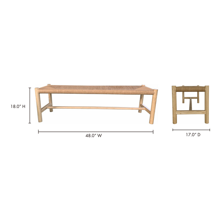 HAWTHORN LARGE BENCH BLACK