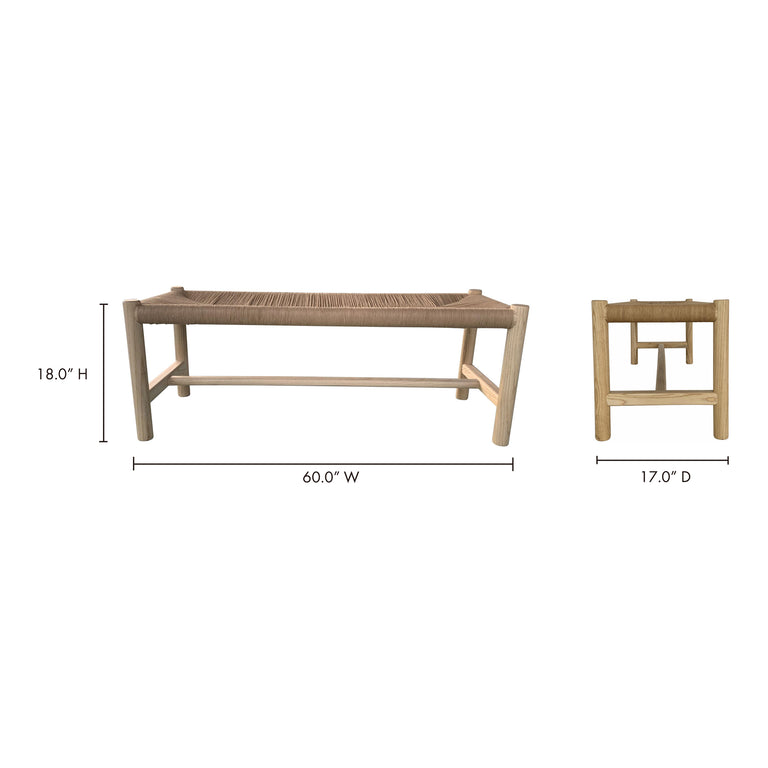 HAWTHORN LARGE BENCH BLACK