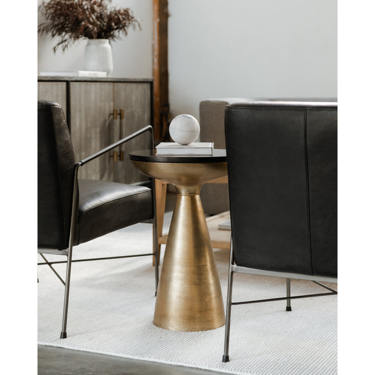 FONT SIDE TABLE BRASS