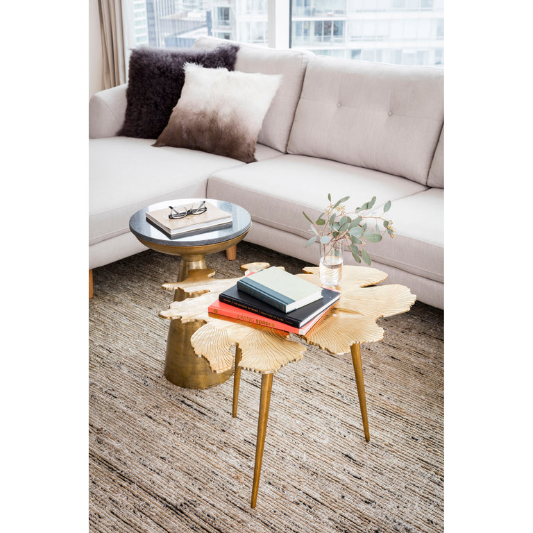 FONT SIDE TABLE BRASS
