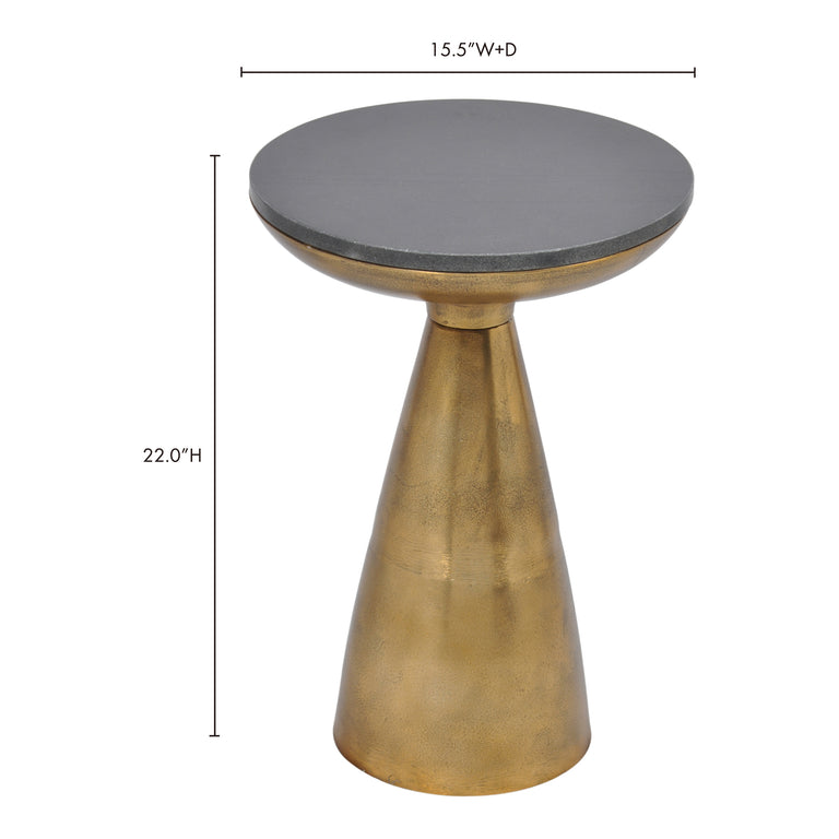 FONT SIDE TABLE BRASS