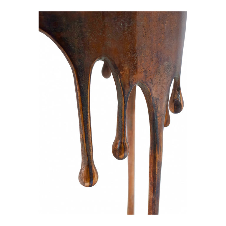 COPPERWORKS ACCENT TABLE ANTIQUE COPPER