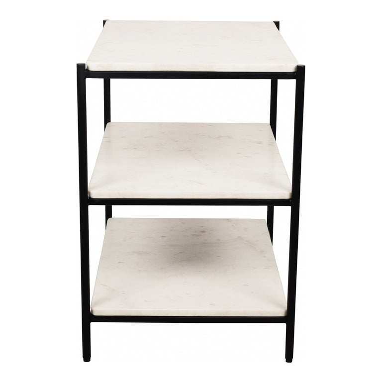 TRINE NIGHTSTAND WHITE MARBLE