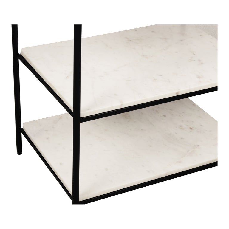 TRINE NIGHTSTAND WHITE MARBLE