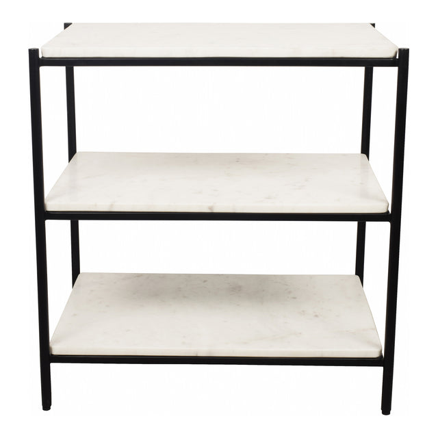 TRINE NIGHTSTAND WHITE MARBLE
