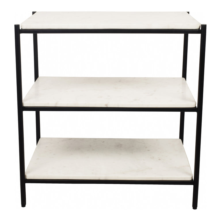 TRINE NIGHTSTAND WHITE MARBLE