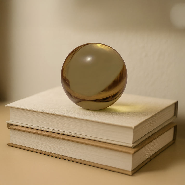 BONN CAST GLASS DECORATIVE OBJECT LIGHT SMOKY BROWN
