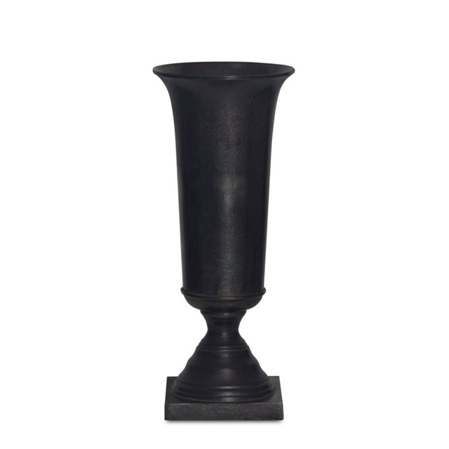 CASSIA CAST ALUMINUM VASE BLACK