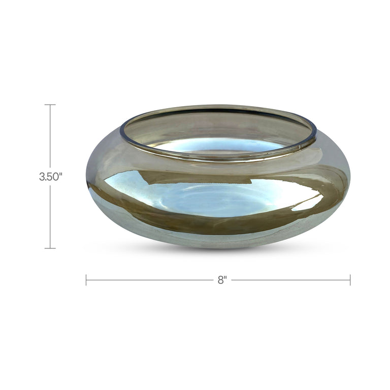 POLENE LARGE GLASS BOWL SMOKY BROWN