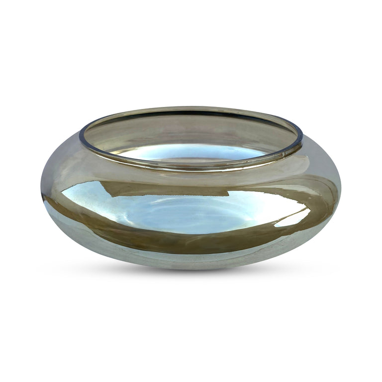 POLENE LARGE GLASS BOWL SMOKY BROWN