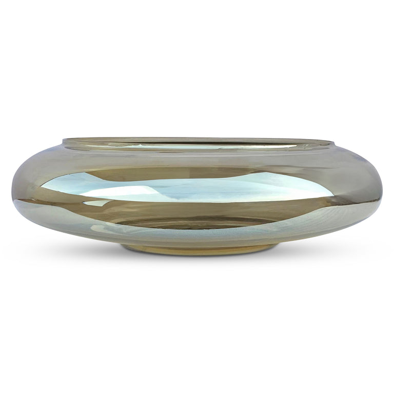 POLENE LARGE GLASS BOWL SMOKY BROWN