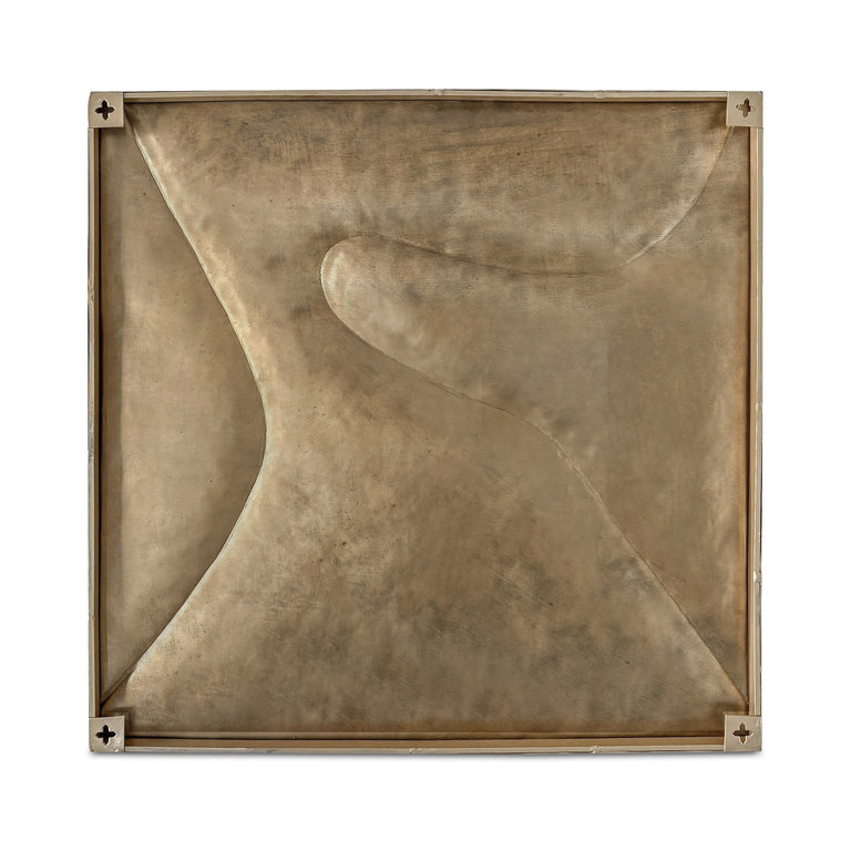 BODE WALL SCULPTURE AGED BRASS