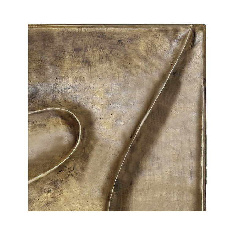 BODE WALL SCULPTURE AGED BRASS