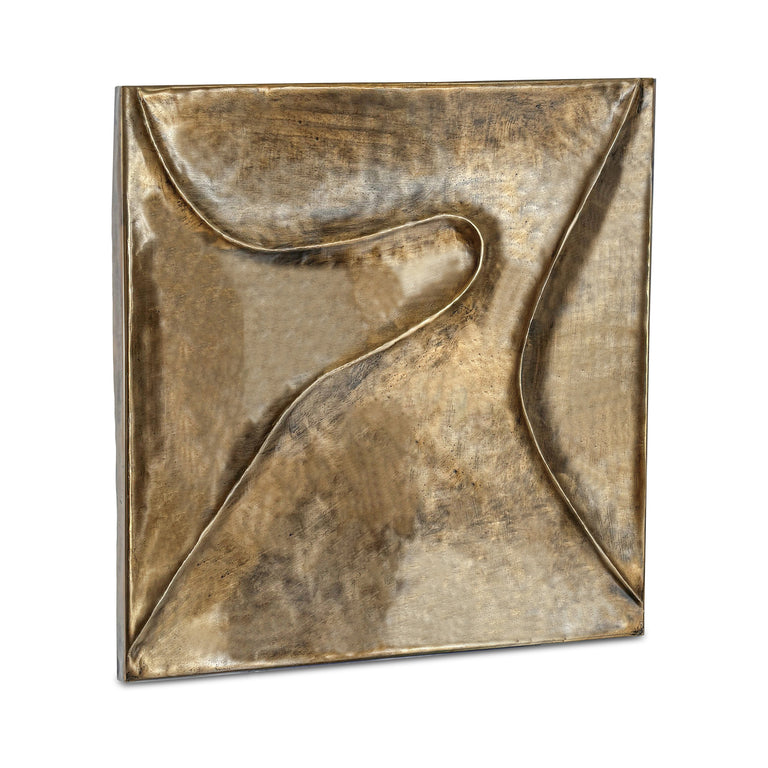 BODE WALL SCULPTURE AGED BRASS