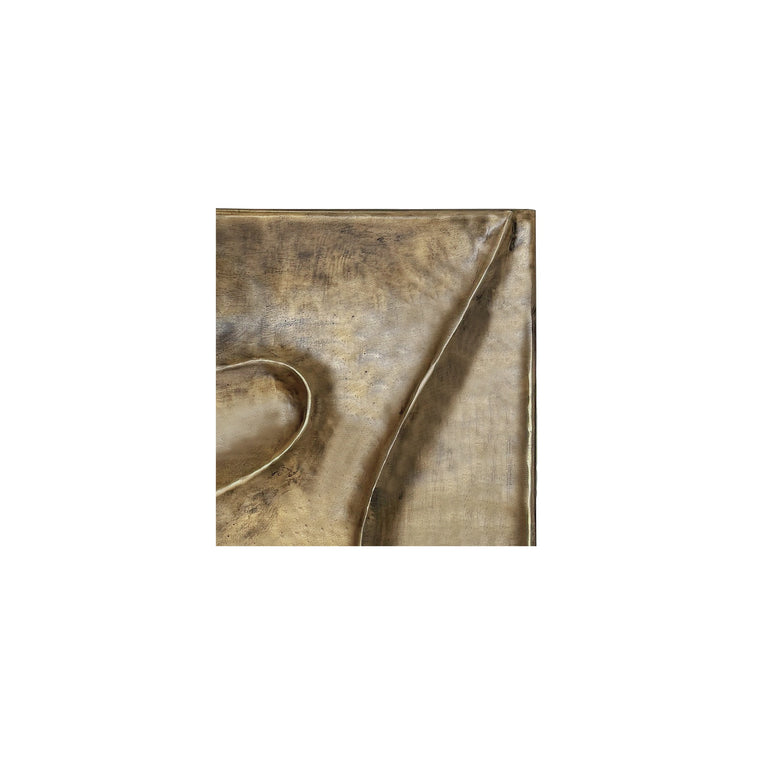 BODE WALL SCULPTURE AGED BRASS