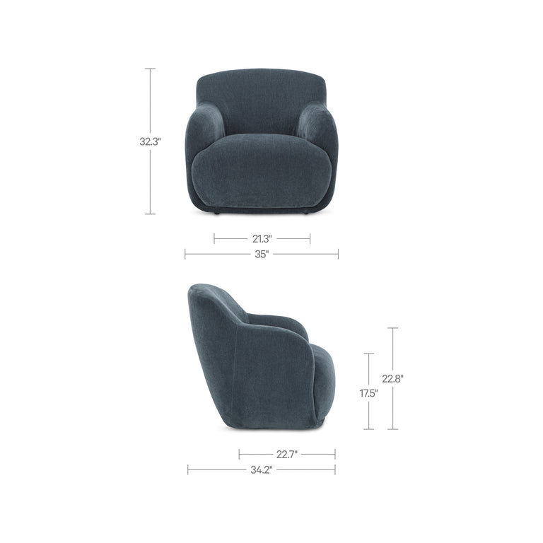 STEVIE LOUNGE CHAIR CEDAR GREEN