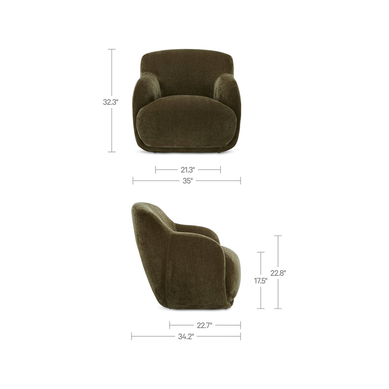 STEVIE LOUNGE CHAIR CEDAR GREEN