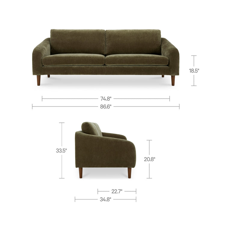 QUINN SOFA CEDAR GREEN