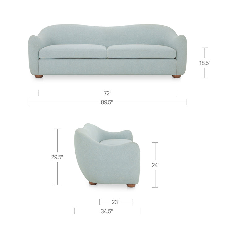 BRIA SOFA LIGHT BLUE
