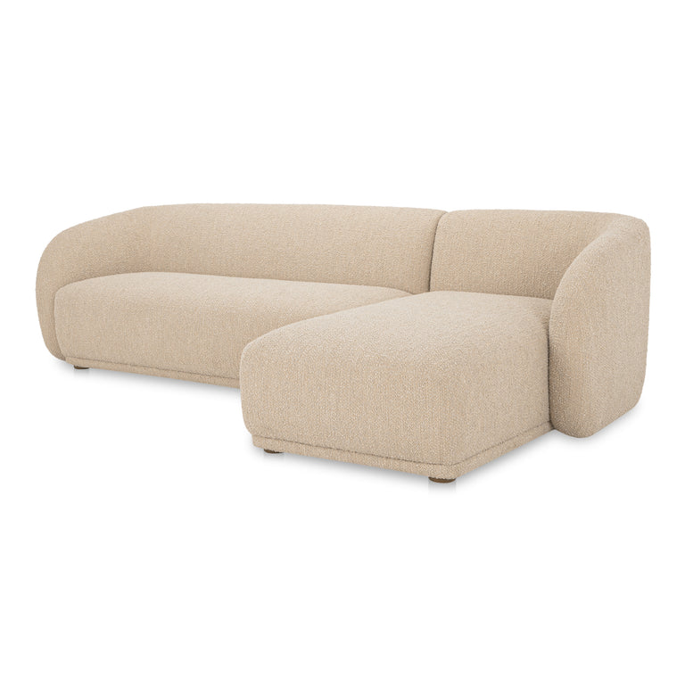 FAYE LEFT SECTIONAL BEIGE BOUCLE