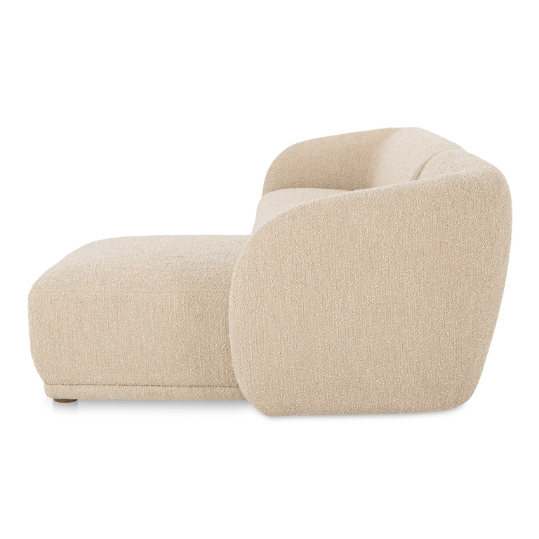FAYE LEFT SECTIONAL BEIGE BOUCLE