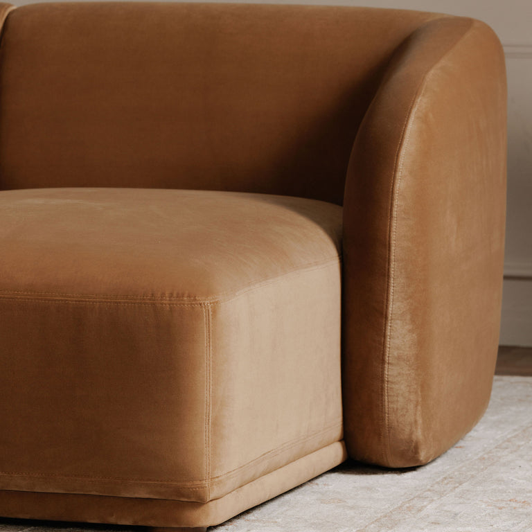 FAYE LEFT SECTIONAL BEIGE BOUCLE