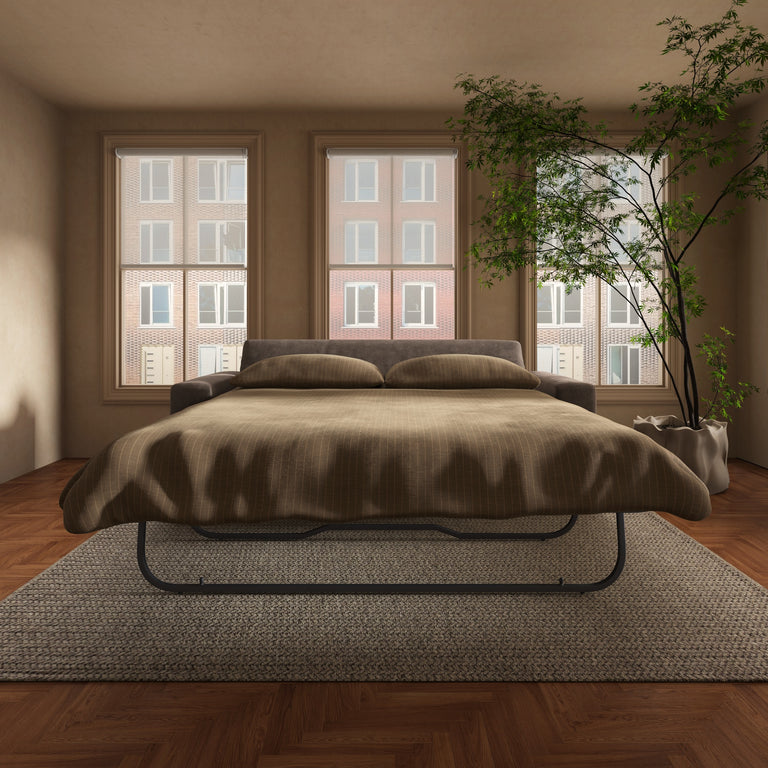 KIRAN SLEEPER SOFA WARM CHARCOAL