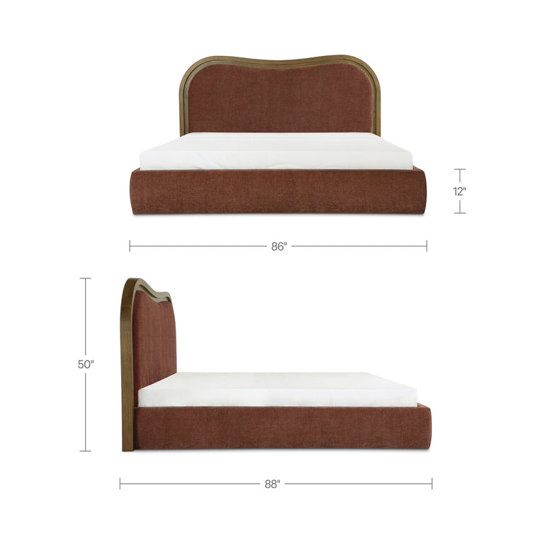 CAMILLA KING BED CHESTNUT