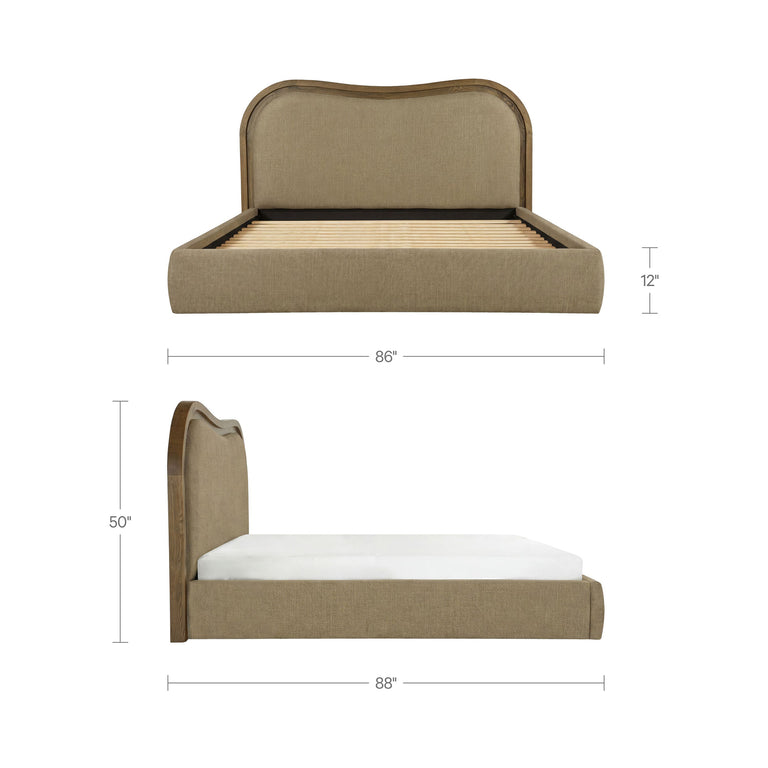 CAMILLA KING BED CHESTNUT