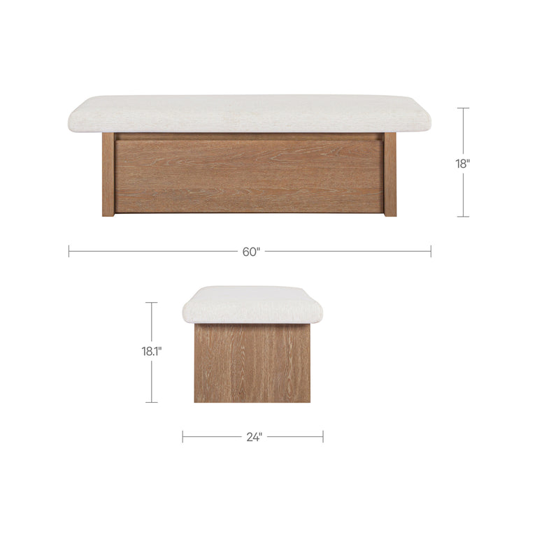 GEMMA STORAGE BENCH DARK GREEN