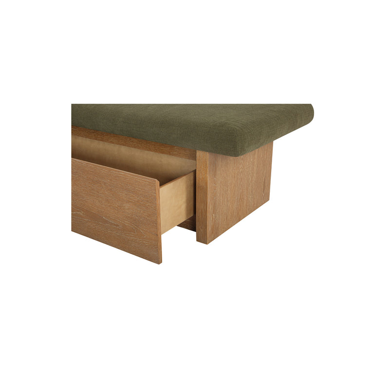 GEMMA STORAGE BENCH DARK GREEN