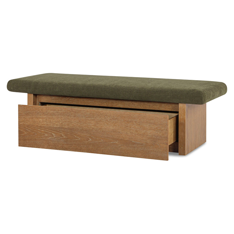 GEMMA STORAGE BENCH DARK GREEN