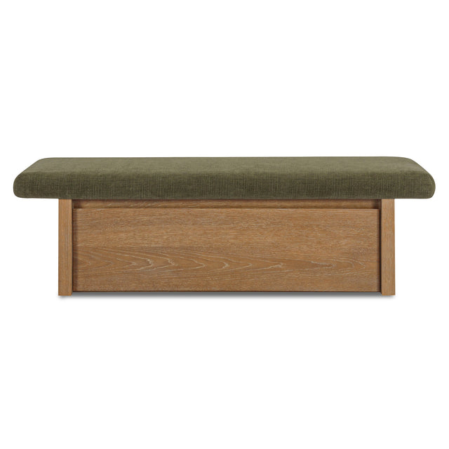 GEMMA STORAGE BENCH DARK GREEN