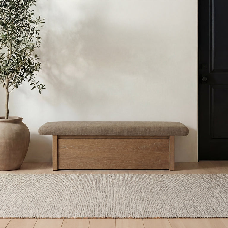 GEMMA STORAGE BENCH DARK GREEN